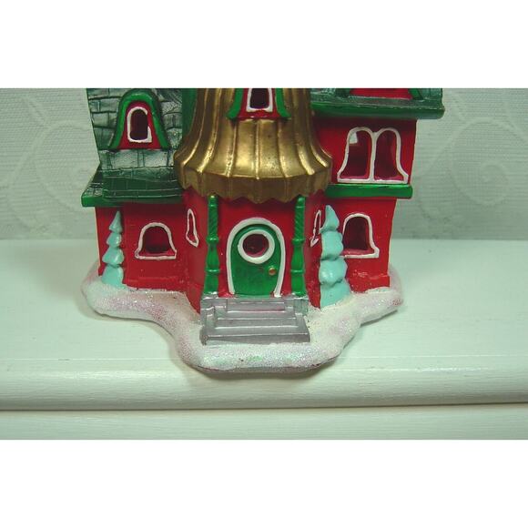 HALLMARK GLOW ROAD BELL COTTAGE HOUSE FIGURNE WITH FLICKERING LIGHT-2014-NO BOX - Picture 2 of 7